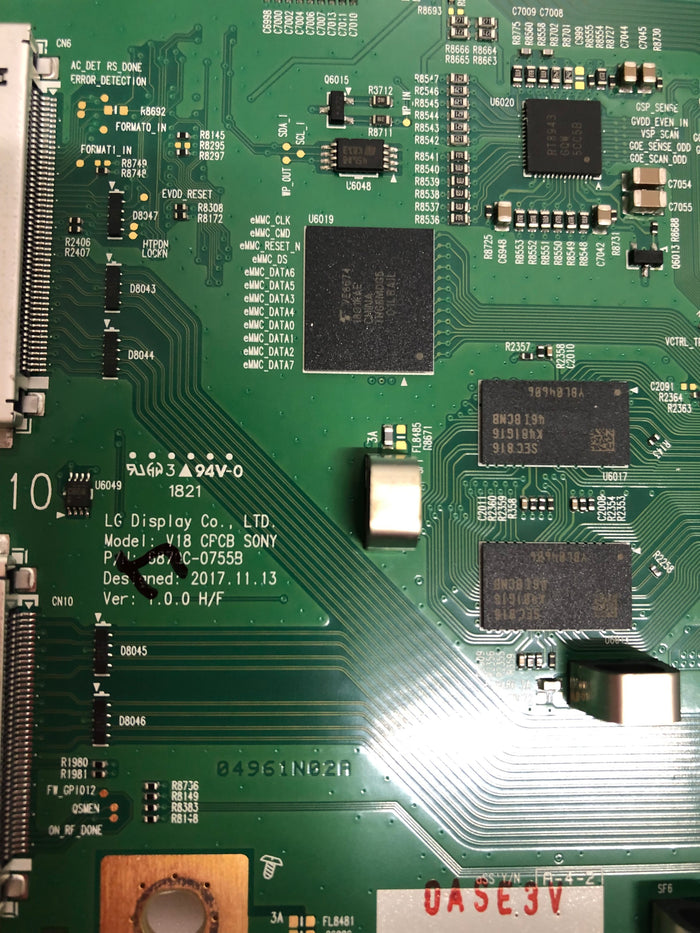 6870C-0755B T-CON BOARD SONY 55AF8