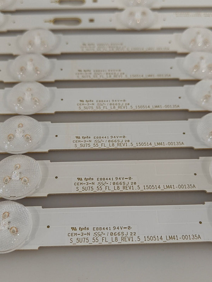 LM41-00135A BACKLIGHT – 6 LONG 6 SHORT STRIPS - SAMSUNG UE55JU6512U