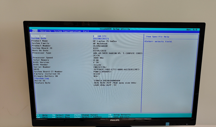 Motherboard - CTL51/53 LA-E841P SPS-924724-601 - HP Laptop 15-BW0XX