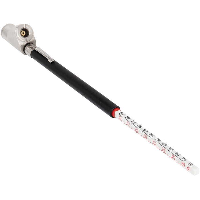 Tire Pressure Gauge Dual Head Straight Foot Tire Gauge with Matte Black Poly Finish - 2-120 PSI