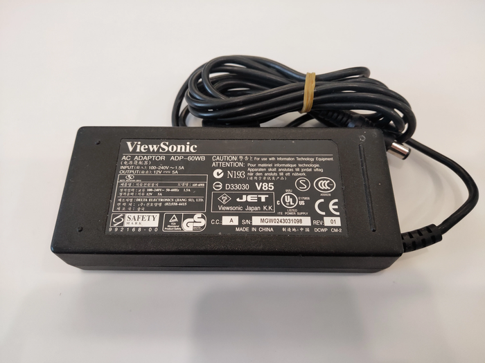 ViewSonic ADP-60WB 12V-5A (60w) AC Adapter